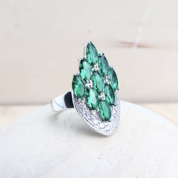 Sterling Silver Wedding Jewelry Set forWomen,Bridal,925STAMPED,any Occasion Gift - Picture 3 of 4